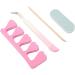 Stainless Steel Nail Tweezers Dead Skin Removal Wood Stick Nail Art Manicure Tools 2 Sets for Professionals for Nail Salon - Buy Online on GoSupps.com