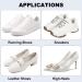 8 Pcs White Self-Adhesive Heel Hole Patch for Shoe Repair - Fits Sports, Leather & High Heels - 4 Pair - Buy Online on GoSupps.com