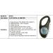 Quata Electronic Altimeter Carabiner with Handheld Thermometer | Outdoor Fishing Weather Forecast Meter in Black Grey - Buy Online on GoSupps.com