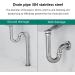 Wall-Mounted Urinals Stainless Steel Urinals with Automatic Flushing System Vertical Stainless Steel Induction Flushing Urinals Household Men's Urinals in Toilets and Bathrooms ground drainage - Buy Online on GoSupps.com