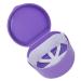 Portable Prostheses Suitcase | Plastic Holder for Tooth Storage | Violet Orthodontic Box for False Teeth - Buy Online on GoSupps.com