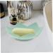 WOONEKY 2pcs Silicone Soap Rack Shower Soap Dish Utensil Holder Anti-slip Soap Holder Dual Flush Toilet Soap Dish Drainage Soap Dish Holder Suite Silica Gel Travel Sponge Green Grey 12.5x12.5x3.6cm - Buy Online on GoSupps.com