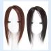 Straight Silk Base Human Hair Topper One Piece Side Part Forehead Closure With Clips (30cm/Left Part Dark Brown) - Buy Online on GoSupps.com