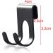 Self-Adhesive Razor Holder & Towel Hook - Bathroom & Kitchen Organizer (Black 2-Pack) - Buy Online on GoSupps.com