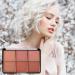 Go Ho 6-Color Face Blush Palette Light Matte Contour Makeup Kit - Set with Brush - Buy Online on GoSupps.com