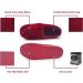 Git-up Women's Memory Foam Diabetic Slippers - Adjustable Closed Toe - Red - Size 10 - Buy Online on GoSupps.com