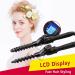 Spiral Curling Iron 32mm - 1.25 Inch Beach Waver Hair Curler with LCD Display | Dual Voltage for Long/Medium Hair | Perfect for International Shipping - Buy Online on GoSupps.com