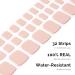 NAILOG Semi Cured Gel Nail Strips Toe Nail Polish Strips with Glossy Gel Finishing | 32 Pieces Long Lasting Pedi Nail Wrap | Beige Pink | Dusty Rose - Buy Online on GoSupps.com