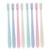 Mobestech 2 boxes 8 pieces travel toothbrush vegan organic toothbrush manual toothbrush toothbrush made of toothbrush with cap manual care brush friendly lover