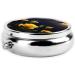 Beautiful Yellow Roses Round Pill Box - 3 Compartment Travel Organizer | Portable Pill Box for Easy Travel - Buy Online on GoSupps.com
