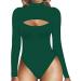 iOoppek Fast Weight Loss Short Sleeve Body for Women - Extreme Tummy Control & Thigh Slimming - Green M - International Shipping Available - Buy Online on GoSupps.com