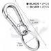 Redamancy 4 PCs Removable Carabiner Hooks & Key Rings - Durable Carabiner Key Chains for Men & Women - Ideal for Outdoor & Everyday Use - Buy Online on GoSupps.com