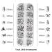 Kocoki 1440pcs Rhinestones for Nails - Multi Shapes Nail Gems for Decoration with Tweezer and Picking Pen - Crystal - Buy Online on GoSupps.com