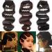 Bangs Hair Clip Finger Wave Bangs Clip In Bangs 10" Vintage Ripple Bangs Synthetic Hairpieces Black Retro Hand-pushed Bangs for Photography Cosplay Costume Party Bangs Clip in Hair (Color : A) - Buy Online on GoSupps.com
