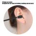 Salon Shear Holder & Ear Pick Set - Earwax Removal Kit, Spiral Ear Wax Cleaner, Black Ear Spoon Cleansing Tool - Buy Online on GoSupps.com