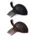 MOKALYNN 2Pcs Invisible Fluffy Hair Pad for Women  Perfect Puff Hair Head Cushion Sponge Clip Front Hair Base for Women Girls Hair Accessories (Black & Brown)  2 Count (Pack of 1)