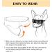 Lewondr UV Safety Sunglasses for Dogs | Windproof Waterproof & Adjustable Glasses for Small Dogs - Black & Gold - Buy Online on GoSupps.com