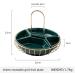 Fruit Bowl Salad Bowl Ceramic Fruit Tray Rotatable 4 Compartments with Metallic Blue and Handles Fruit Snacks Fruit Platter Fruit Bowl for Kitchen Counter (Color : A) (B) - Buy Online on GoSupps.com