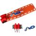 Lmeili Guard SpineBoard Kit portable rescue center medical first aid spine-board backboard with head pathway and neck support life-saving board on the water