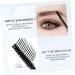 DOITOOL 4 Pcs Eyebrow Shaping Liquid Mascara Black Clear - Eyebrow Styling Gel Miss Repair Lotion Modeling 1 count (Pack of 1) Transparent Colorx2pcs - Buy Online on GoSupps.com