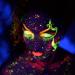 GLAHORSE UV Glow Blacklight Eyeliner - 12 Bright Colors, Water Activated, Body/Face Makeup for Halloween & Club Art with 3 Free Sticks - Buy Online on GoSupps.com