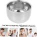 Moluckfu Bartbrush Shell Metal Shaving Cup - Portable Reusable Razor Bowl for Men | Perfect Gift for Shaving Enthusiasts - Buy Online on GoSupps.com