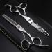 Hairdressing Scissors with Sharp Barbers Scissors Professional Hairdresser Scissor Set Light Thinning Scissors for Hair Cutting Salon flatcut5.5inch A flatcut5.5inch - Buy Online on GoSupps.com