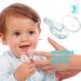 Calmyotis Baby Toothbrush - Finger Toothbrush for Dental Care & Gum Massage (0-24 Months) - 3 Pieces with Storage Box - Buy Online on GoSupps.com