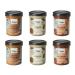 Nabio |Sweet spread box with three vegan bread spreads with two pieces each.Brownie hazelnut Salted Caramel and Kokos Tonka as a dessert breakfast or as a snack (6 x 175g)