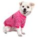 Hualisiji dog sweater Small dog chihuahua sweater dogs hoodie dogs knitting sweater warm and light with a soft texture elasticity easy to wear (rose red xxl) rose red xxl