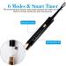Goalie Rechargeable Electric Toothbrush with 9 Brush Heads - 6 Modes, Smart Timer - Medium Soft Bristles - Anti-Loss USB Cable - V1 Travel Version Black Set - Buy Online on GoSupps.com