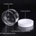 12PCs Clear Mini Plastic Containers - 100ml/80g Empty Small Cans for Creams DIY & Roben Cosmetics - Wide Mouth with Lid - Buy Online on GoSupps.com