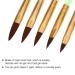 5 Piece Nail Art Liquid Powder Brush Set - UV Gel Carving Pen & Acrylic Handle Manicure Tools Kit for Professional Nail Designs | International Shipping Available - Buy Online on GoSupps.com