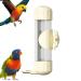 Quotent Automatic Bird Water Bottle - 200ml Dispenser for Parrots Budgies & Small Pets - Easy Fill Watering Solution for Bird Cages - Beige - Buy Online on GoSupps.com