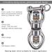 SELEWARE Silent Bearing Swing Swivel  360 Rotational Device Hanging Accessory with Removeable Buckle for Tree Swing  Hammock Chair  Climbing Rope  Yoga  Kids Swing Swivel 1200LB Capacity Swivel - Style A - Buy Online on GoSupps.com