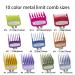Metal Clipper Guards Cutting Guides Compatible with Wahl Clippers - 1/8 to 1 Replacement Hair Combs Set for Full Size Clippers/Trimmers (Colorful) - Buy Online on GoSupps.com