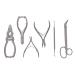 Premium Nail-Tong Podology Instruments Set | 6-Part Foot Care for Strong Nails | Includes Translation Tongs Corner Pliers Skin Pliers & More - Buy Online on GoSupps.com