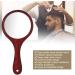 Vintage Handheld Mirror with Wood Handle - Green | Makeup & Hairdressing Vanity Mirror for Salon & Barbers - Buy Online on GoSupps.com