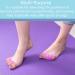 ZaxSota Pedicure Toe Separators - Washable Toe Spacers for Nail Polish, Orthopedic Bunion Relief - 2 Pairs Pink - Buy Online on GoSupps.com