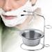 Fashionable Men's Shaving Tool Set Straight Razor for Men Stainless Steel Shaving Brush Stand Holder Soap Cup Bowl