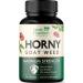 Horny Goat Capsules For Men & Women - 1590mg Extra Strength Horny Goat with Maca Root Powder - Epimedium Supplement with Tongkat Ali Icariins L-Arginine Ginseng & Tribulus Extract - 120 Capsules 120 Count (Pack of 1)