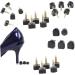 TENDYCOCO 30 Replacement Tap Shoe Pumps & High Heel Repair Kit - Women s Stiletto Tips & Sanitary Towel Holder in Medium Black - Buy Online on GoSupps.com