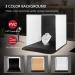 Mini LED Photo Studio Light Box Kit 16x16x16 - Portable Table Top Shooting Tent, 6000K 8W, Foldable Cube with 2x20 LED Lights and 3 Backdrops - Buy Online on GoSupps.com