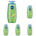Nivea Lemongrass & Oil shower gel (250 ml) pH-skin-neutral care shower with an invigorating lemon grass fragrance pampering shower with nourishing oil beads (pack of 5) 250 ml (5 pack)