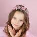IYOU Flower Girl Hair Accessories Pink Floral Wedding Headband Pearl Wedding Holy Communion Headpiece for Girls - Buy Online on GoSupps.com