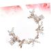 Housoutil Wedding Hair Accessories for Women Comb for Bridal Pearl Hair Comb Headwear for Women Gold Hair Tiaras for Women Hair Accessory for Girls Leaves European Style Bride - Buy Online on GoSupps.com