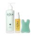 OSEA Glow & Go Facial Set Ocean Facial Cleanser DayGlow Face Oil & Gua Sha Clean Beauty Gift for Radiant Skin & Mother's Day - Buy Online on GoSupps.com