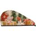 Holiday Christmas Stars Microfiber Hair Towel for Women | Super Absorbent Coral Velvet Quick Dry Wrap for Long Curly & Thick Hair - Buy Online on GoSupps.com