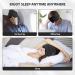 Hilph Satin Sleep Eye Mask - Soft Pressureless Blindfold for Sleeping, Adjustable Band - Perfect for Home, Travel, Yoga - Men and Women - Black - Buy Online on GoSupps.com