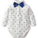 Famuka Baby Boy 3 Piece Formal Outfit Suit | Bows Waistcoat Gentleman Tuxedo Navy | 2-9 Months - Buy Online on GoSupps.com